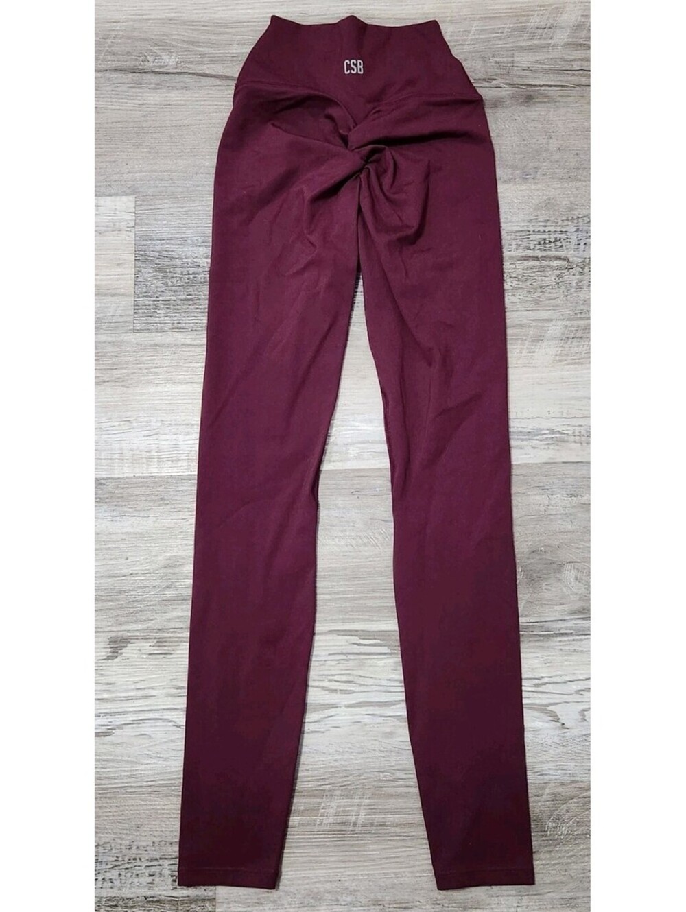 CSB High-Waist Burgundy Leggings - Women